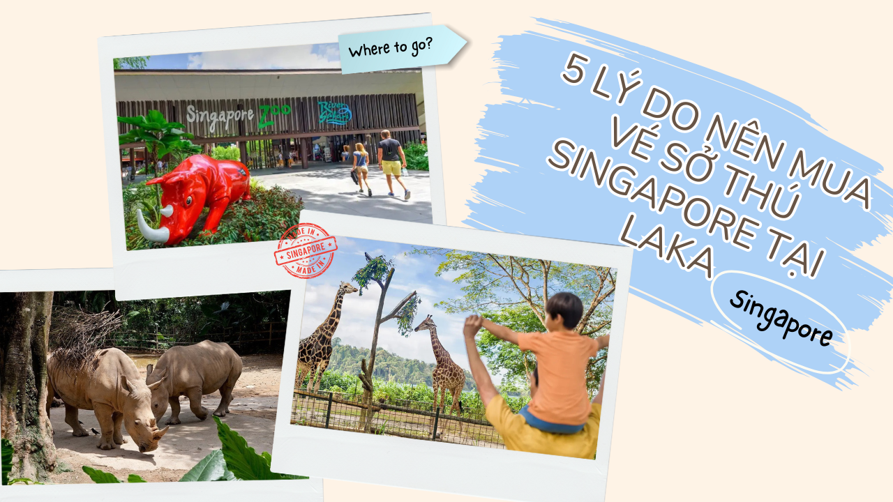 5 Lý do nên mua vé sở thú Singapore tại Laka